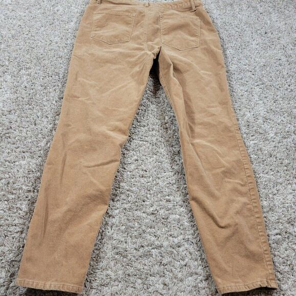 Talbots Pants Womens 12 Brown Corduroy High Waist Ankle Jegging - Picture 6 of 8